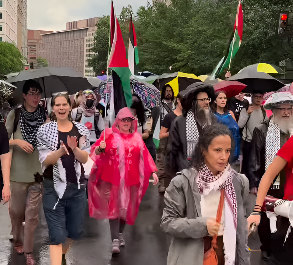 Protesting Netanyahu’s Visit to DC (White House, July 28th)